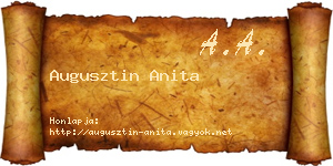 Augusztin Anita névjegykártya